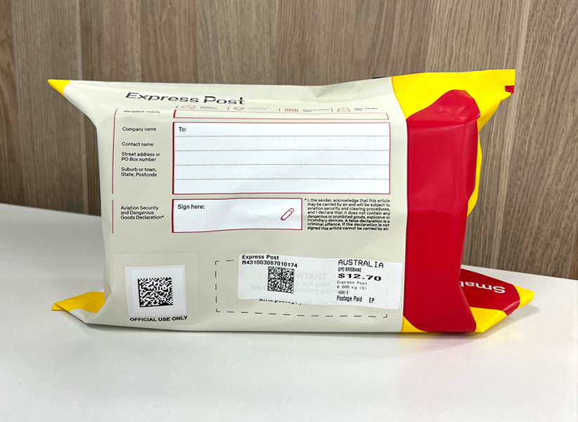 Australia Post Sample Return Example