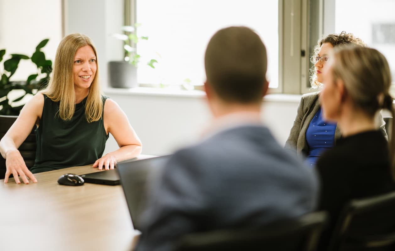 Team having a meeting